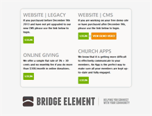 Tablet Screenshot of cms.bridgeelement.com